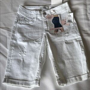 Wanna Better Butt Women White Sz1-25 Bermuda Original Mid-Rise Tummy Tuck